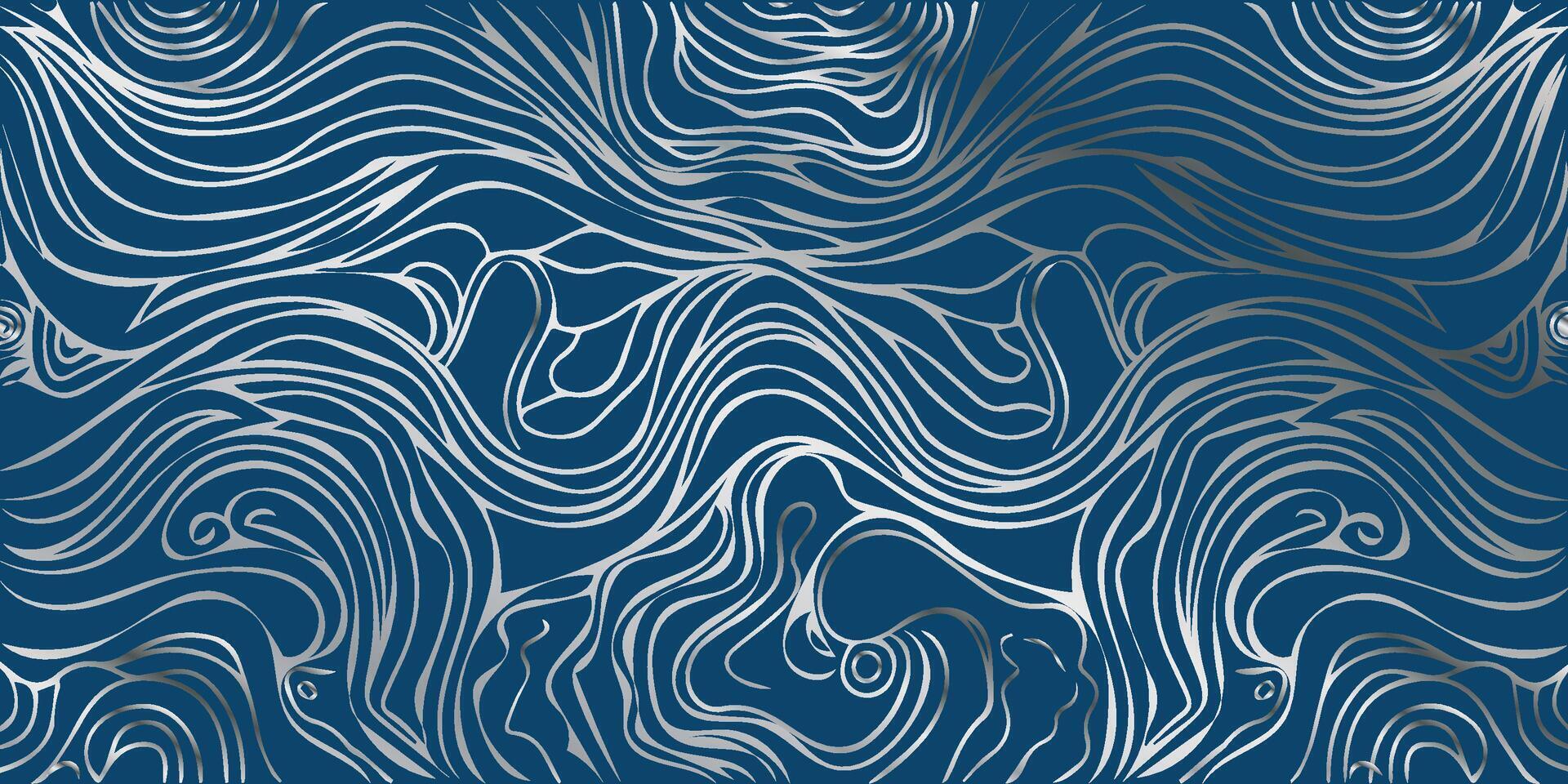 Blue seamless Wavy background texture. Wave pattern . Illustration vector
