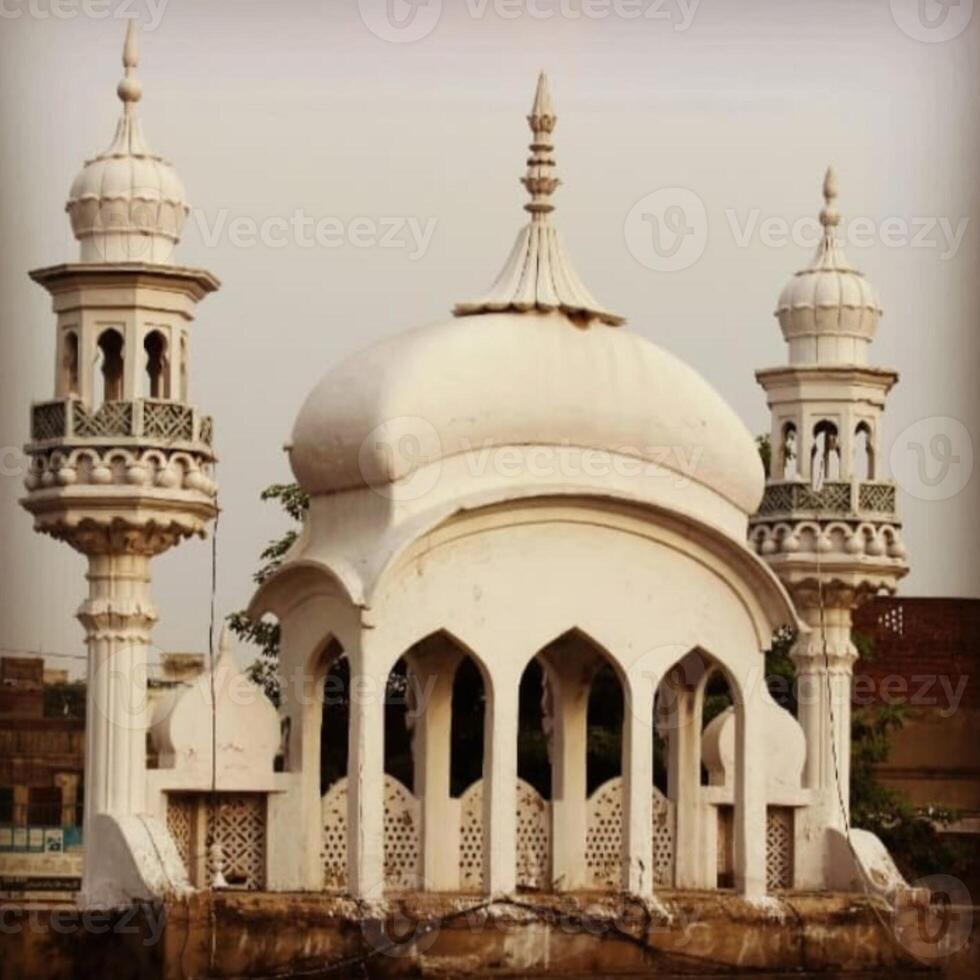 There is a mosque in the center. photo