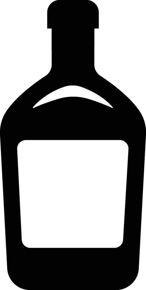 Wine bottle icon in flat. isolated on Shape of traditional glass bottle of still wine Glass Bottle Types Alcohol Beverage Bar Drink Concept for apps, website vector