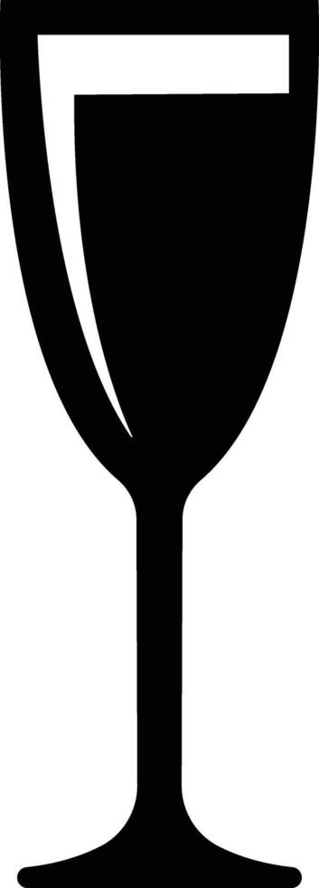 Wine glass icon in flat. isolated on Shape of traditional glass bottle of still wine Glass Bottle Types Alcohol Beverage Bar Drink Concept for apps, website vector