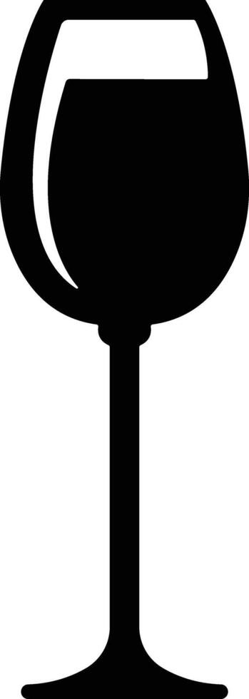 Wine glass icon in flat. isolated on Shape of traditional glass bottle of still wine Glass Bottle Types Alcohol Beverage Bar Drink Concept for apps, website vector