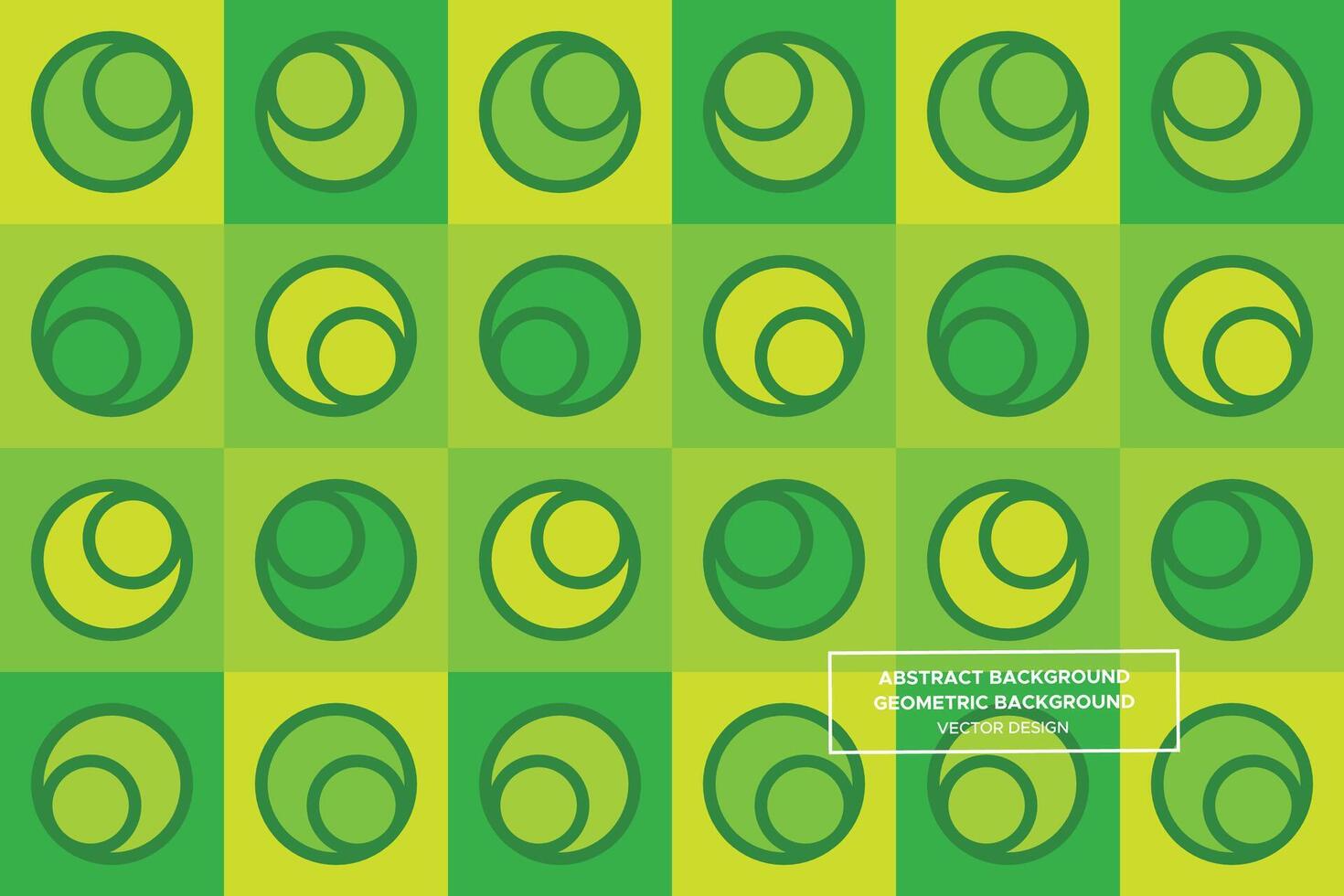 Abstract Background - Geometric Background - Circles - Green, 4 Colors - Pattern, Website Design, Wallpaper, Packaging, Wall Art, Poster, Banner, Profile, Apparel, Textiles, Interior Design - DL.9 vector