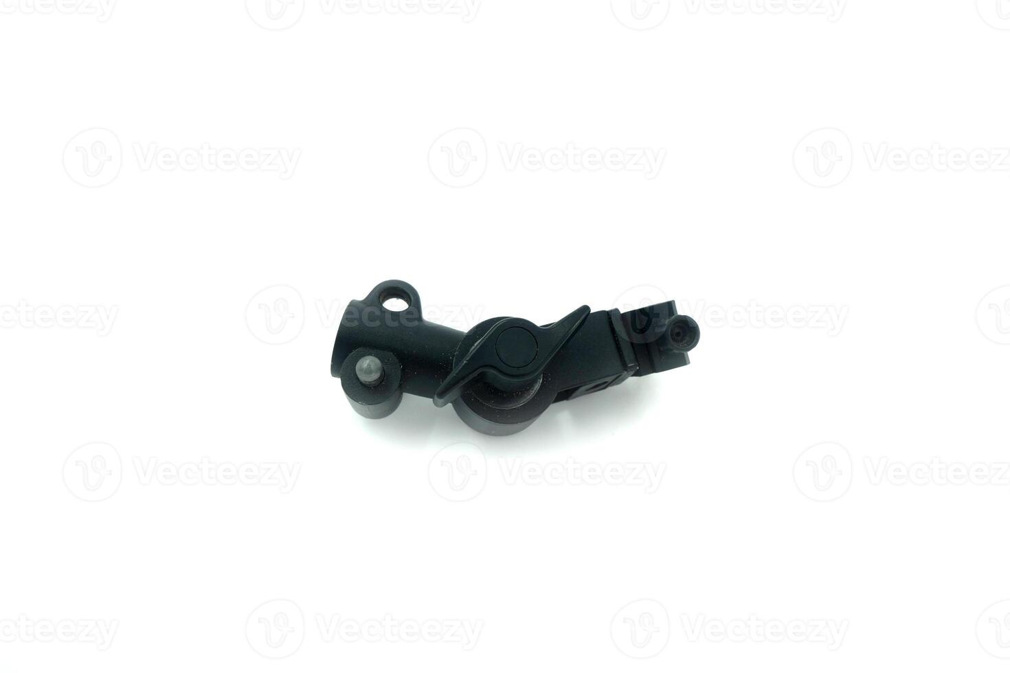 Metal Umbrella Bracket with Adjustable Flash Shoe , isolated on white background.Metal Umbrella Bracket with Adjustable Flash Shoe , isolated on white background. photo