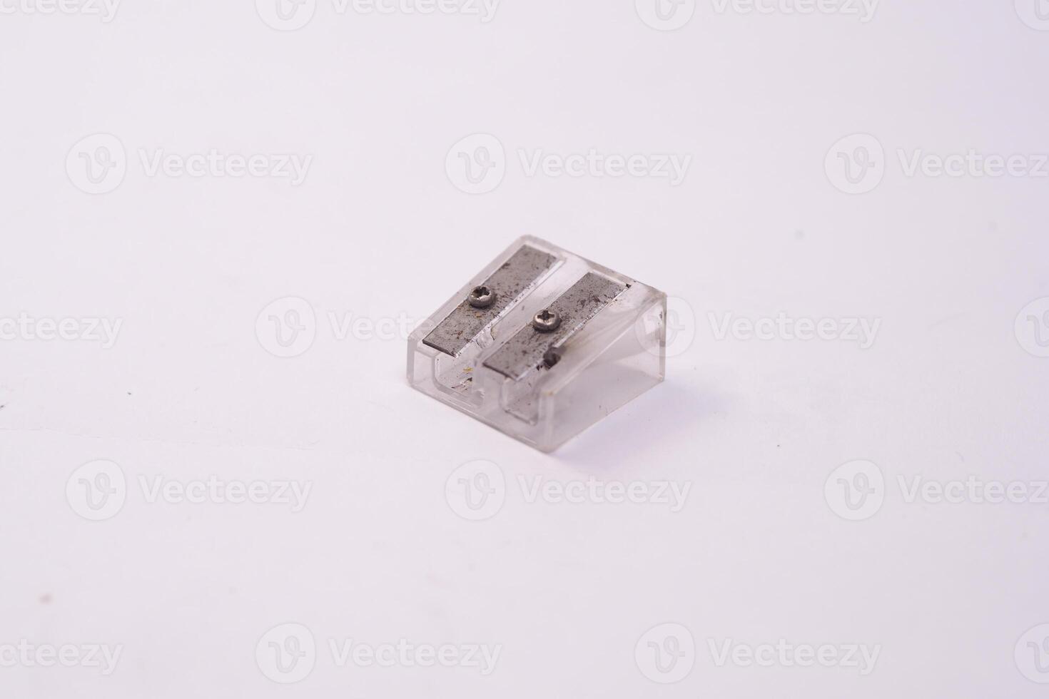 pencil sharpener on white background photo
