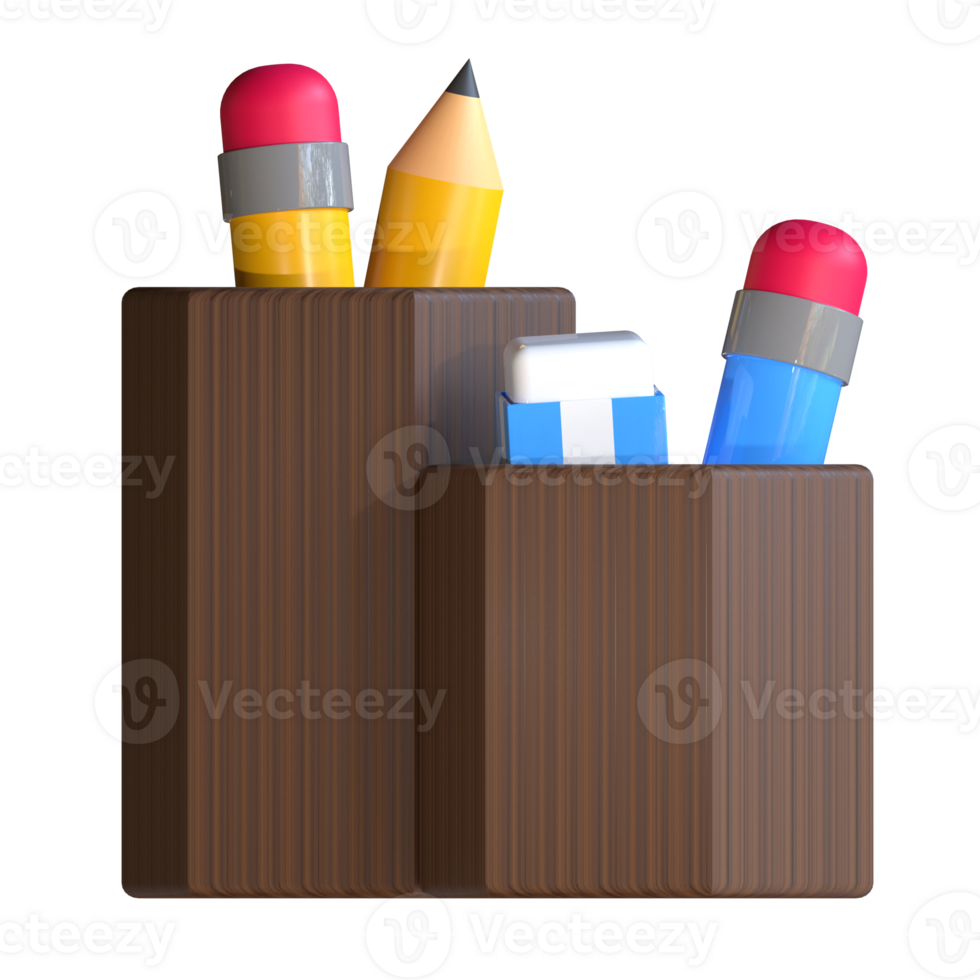 3D Pencil Case png