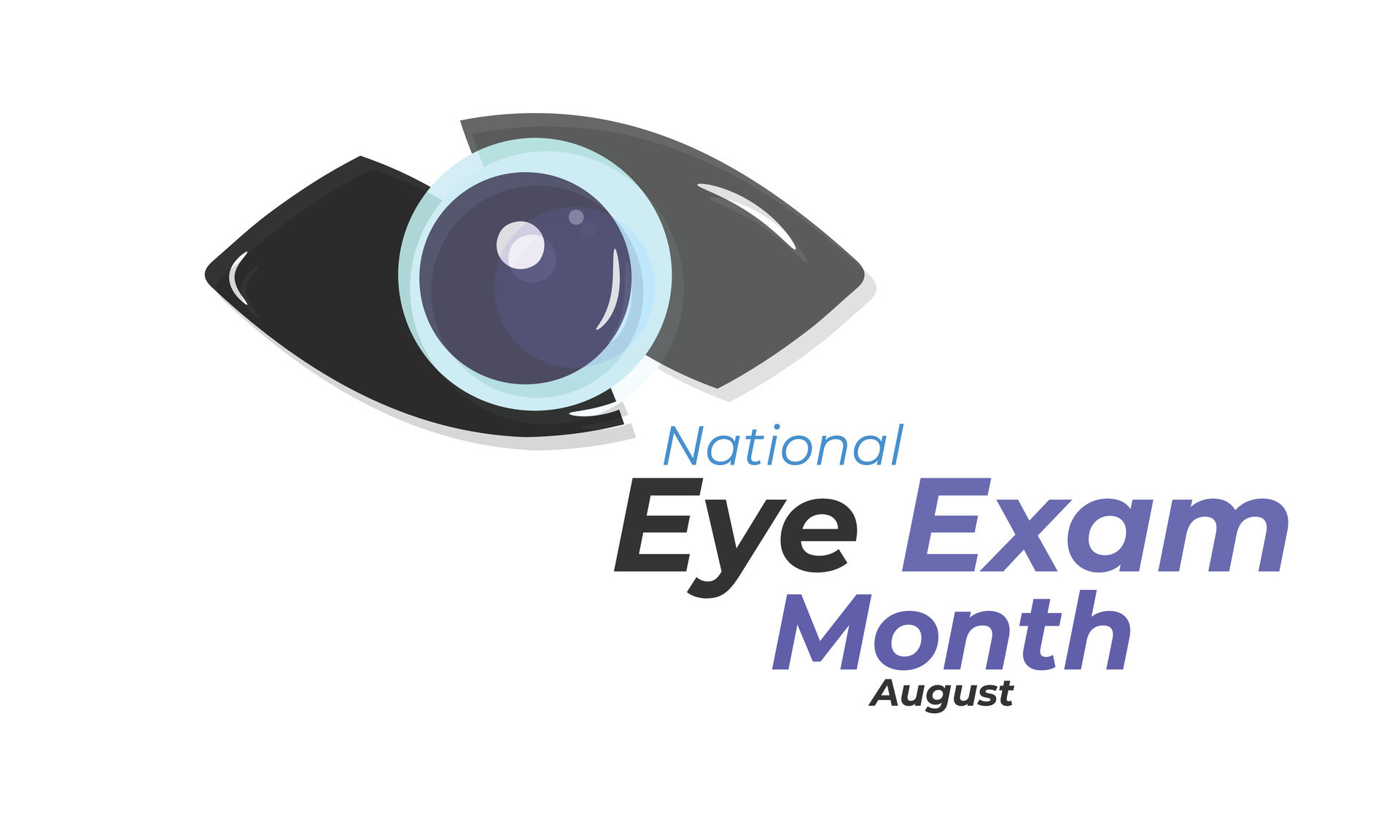 National Eye exam month. background, banner, card, poster, template
