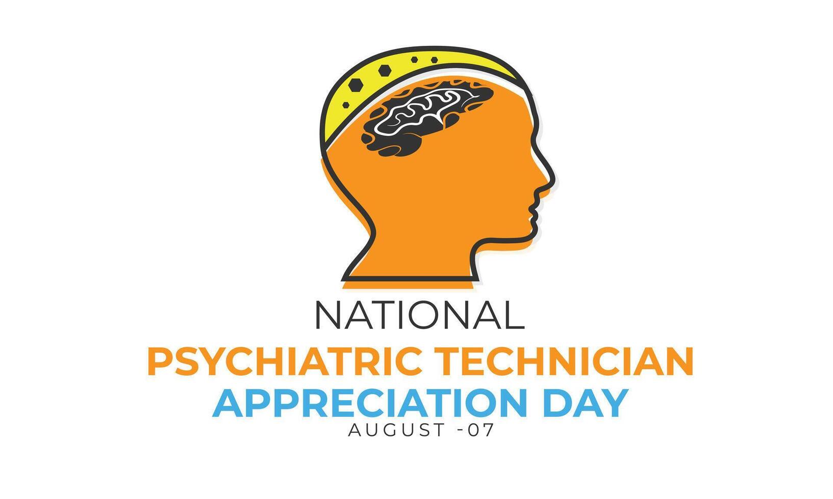National Psychiatric technician appreciation day. background, banner, card, poster, template
