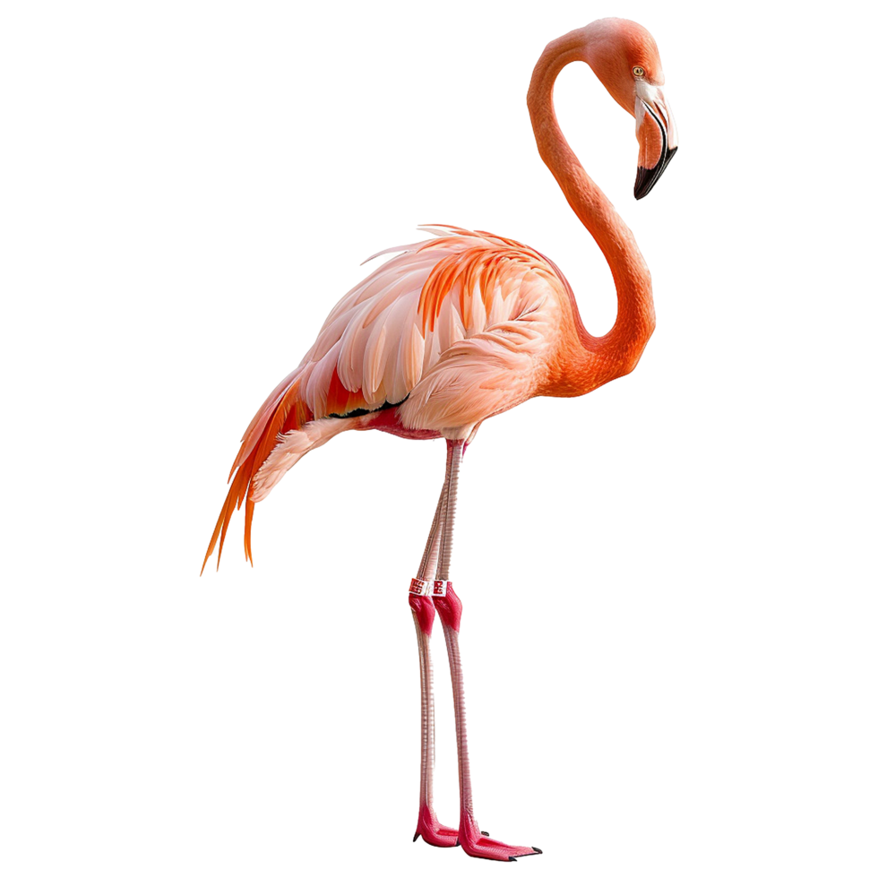 flamingo isolated on transparent background png