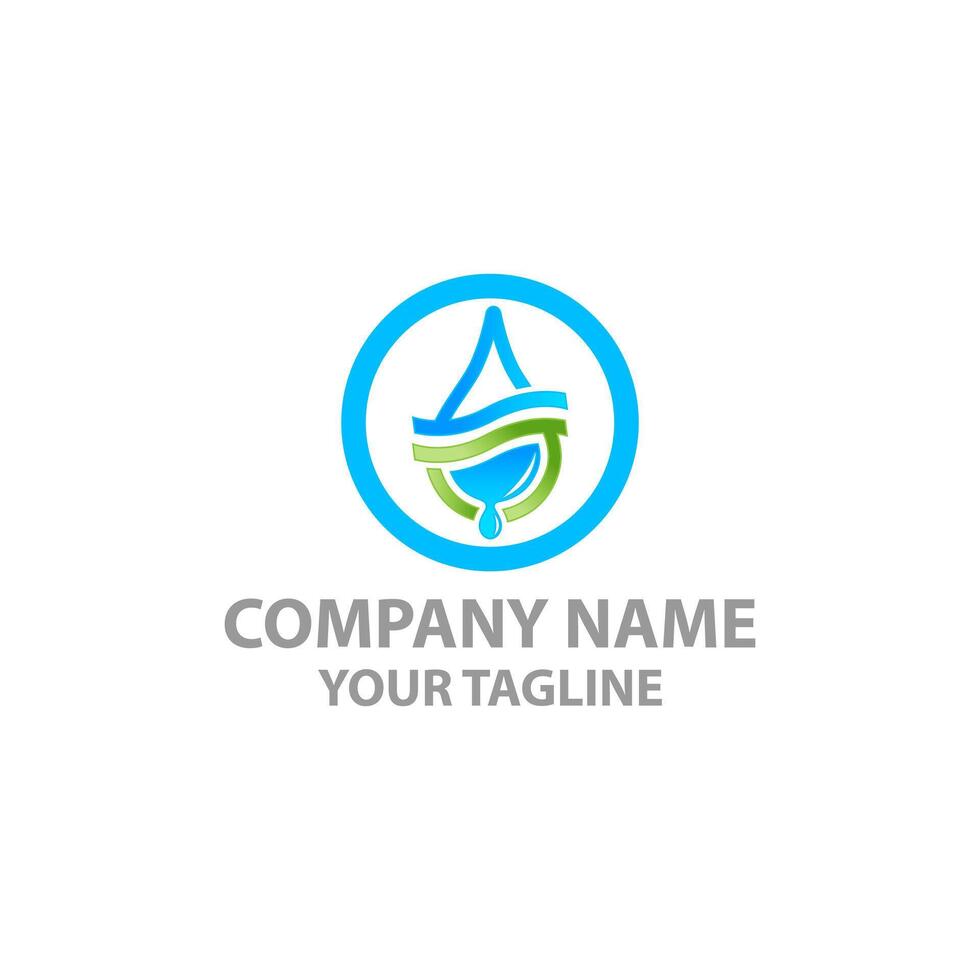 Drop of water logo design template Clean water filtration vector