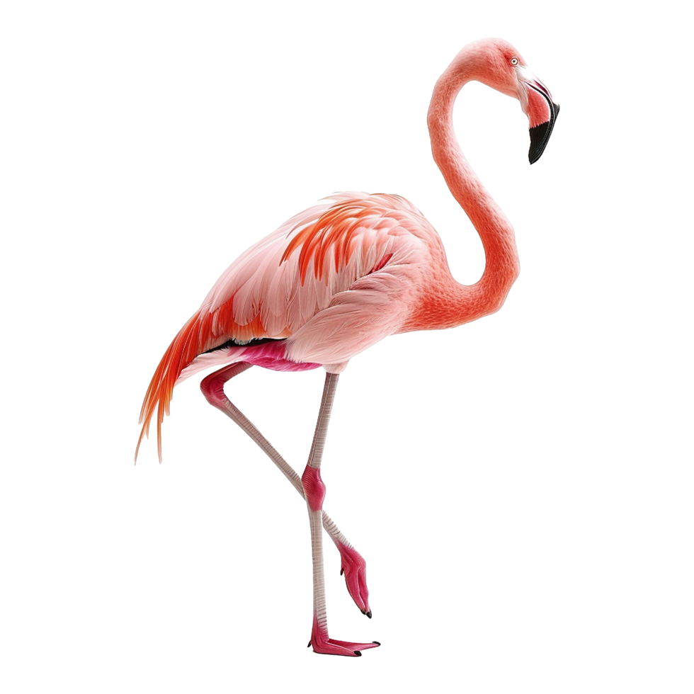 flamingo isolated on transparent background png