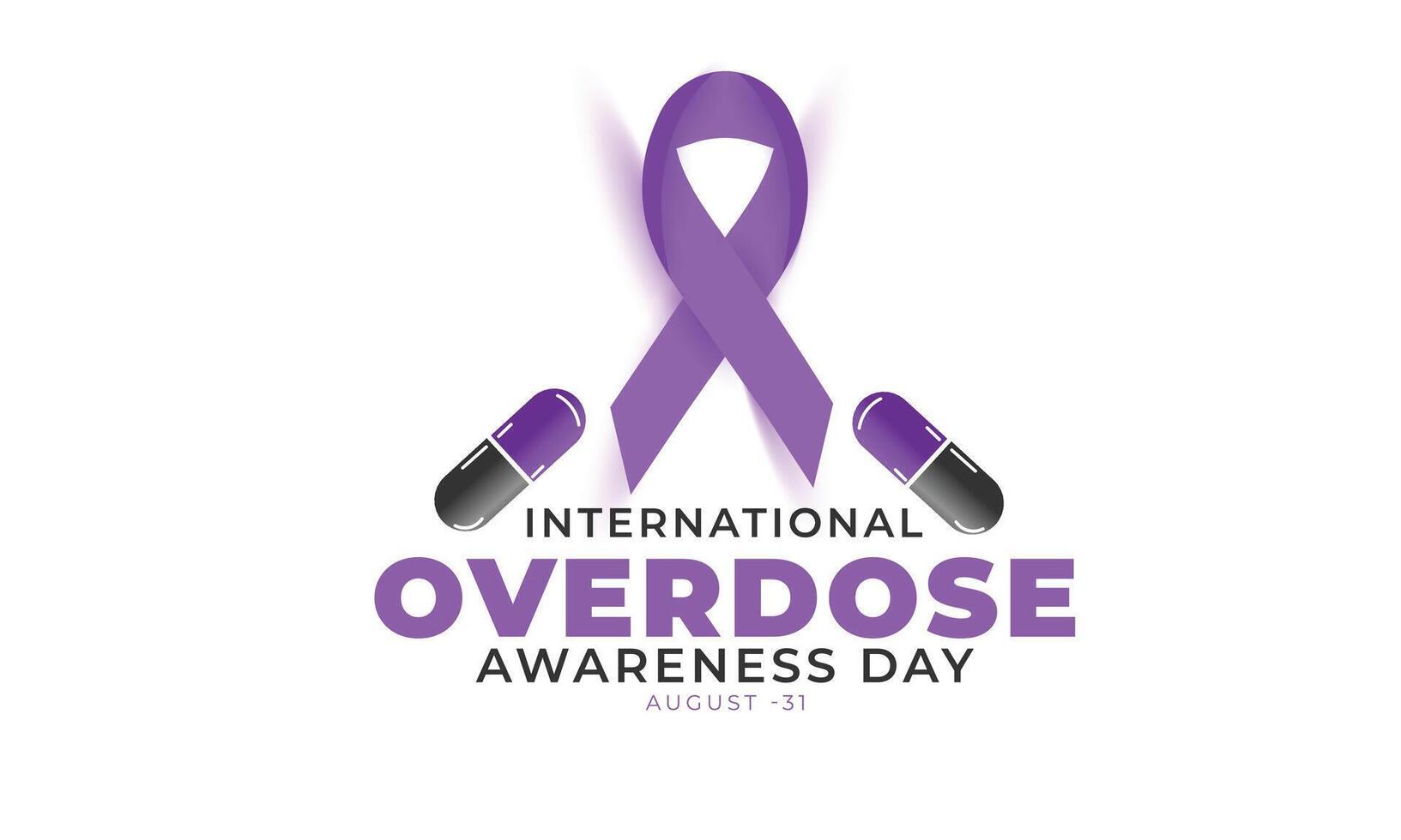 International Overdose awareness day. background, banner, card, poster, template. illustration