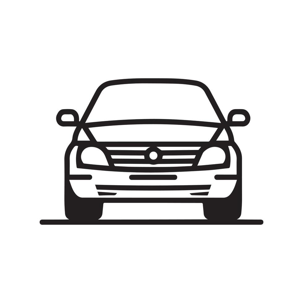 Car icon style collection. Symbol shape design. vector