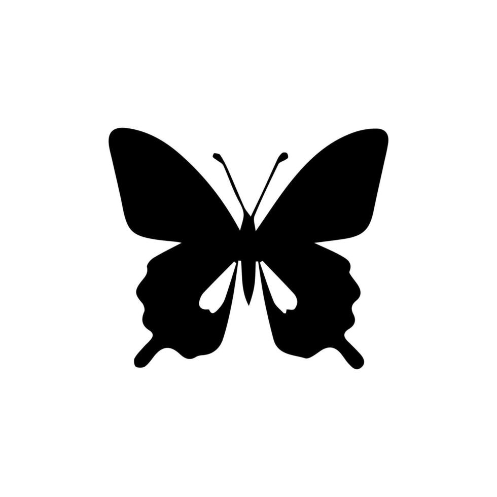 butterflies clip art collection. Hand drawn design elements for greeting cards, posters, logo, tags, labels, scrapbook, wedding invitations. Monochrome butterflies vector