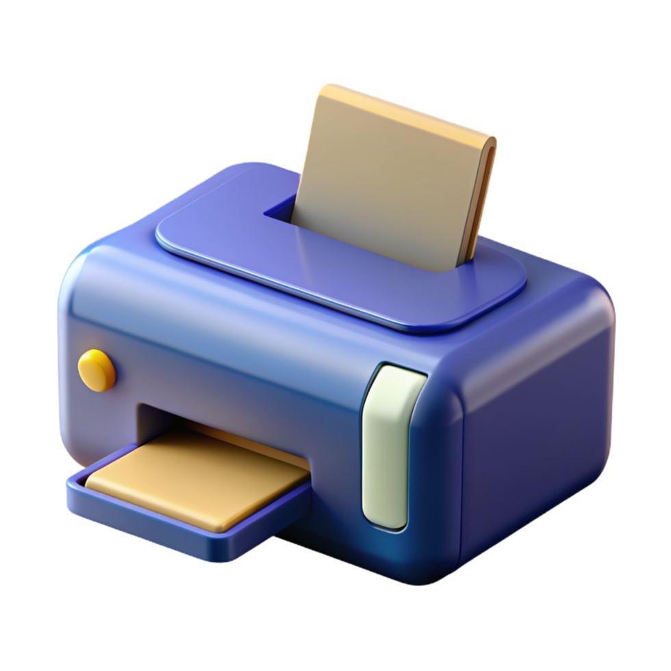 Printer Device 3d Style png