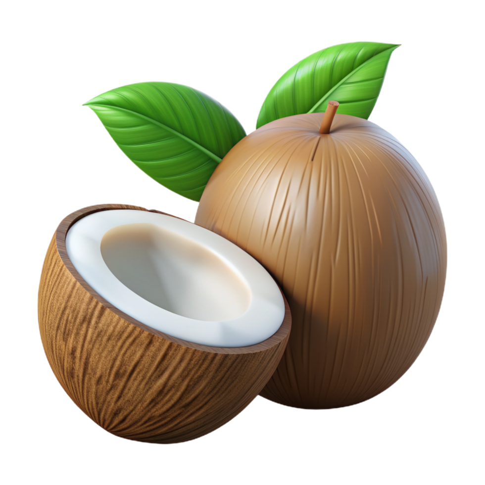 Coconut Fruit 3d Item png