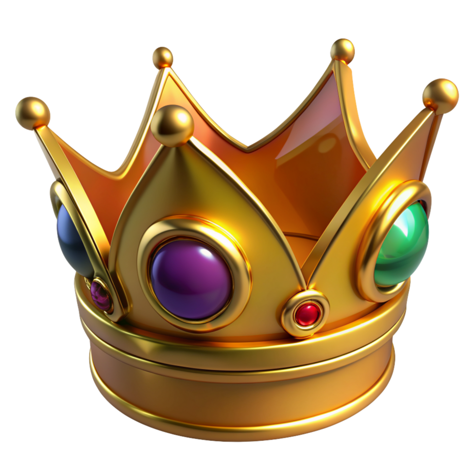 Golden Crown 3d Image png