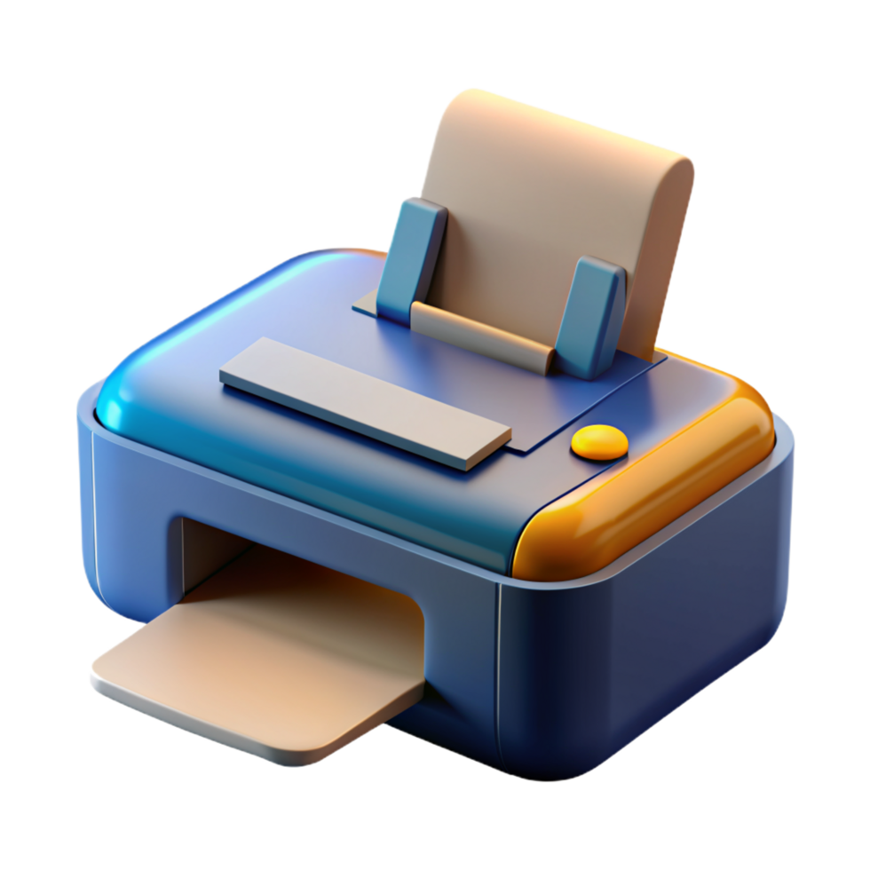 Printer Device 3d Object png