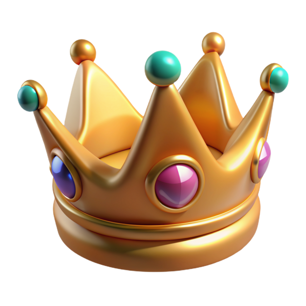 Golden Crown 3d Element png