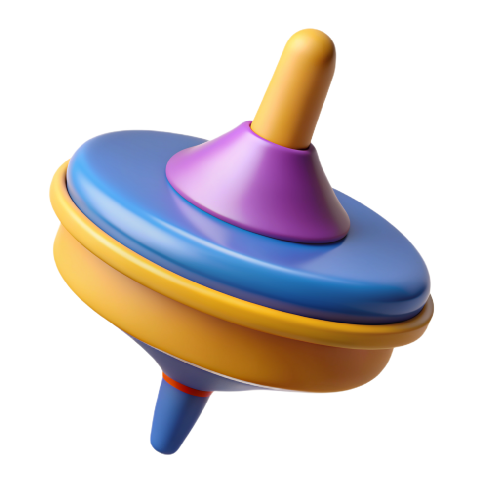Spinning Top 3d Ornament 46025845 PNG