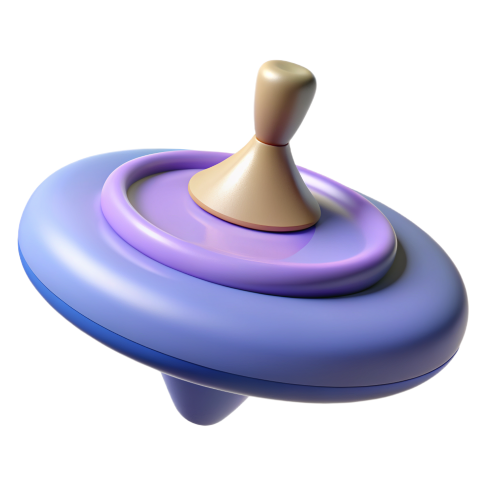 Spinning Top 3d Asset png