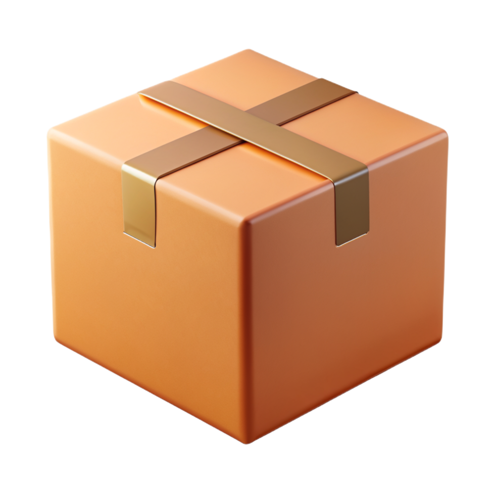 Cardboard Box 3d Image png