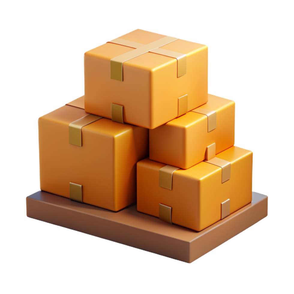 Cardboard Boxes 3d Item png