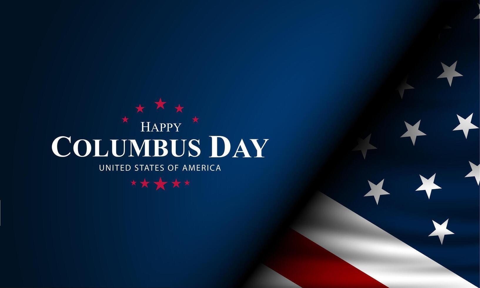Happy Columbus Day background illustration vector
