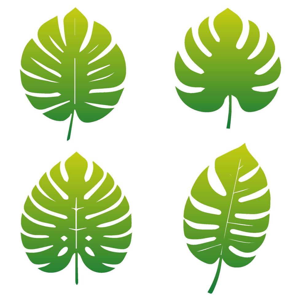 Green leaf icon green. Elements design for natural, eco, vegan, bio labels vector