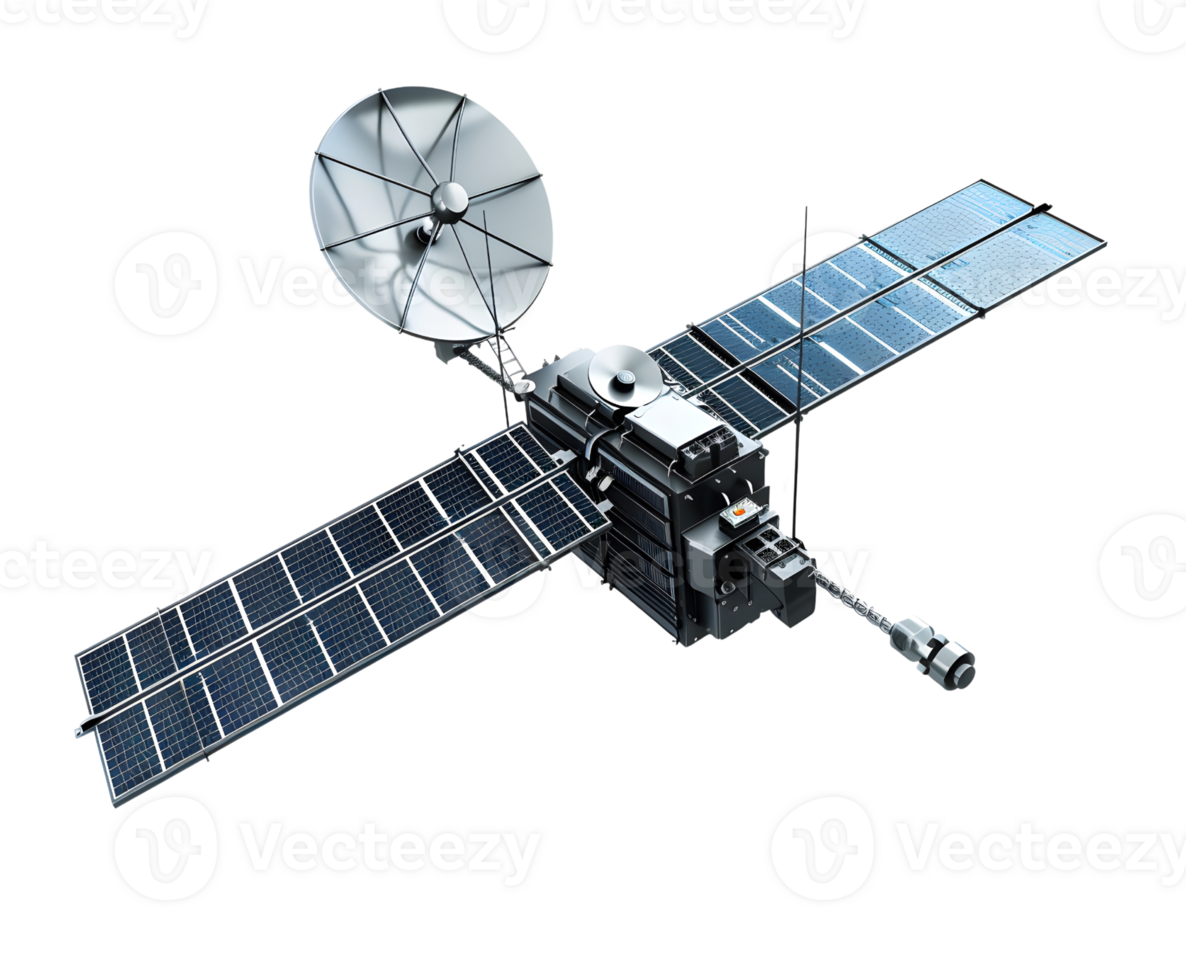 Advanced Satellite Technology in Earth Orbit 3d Illustration png