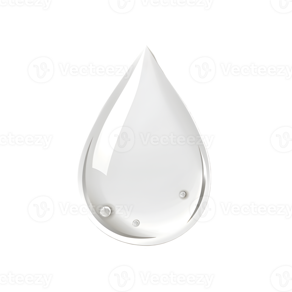water drop isolated on transparent background png