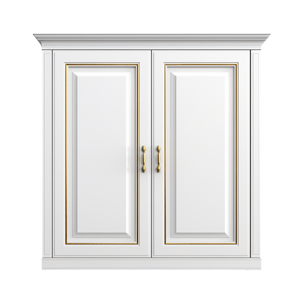 3d render cabinet isolated on transparent background png