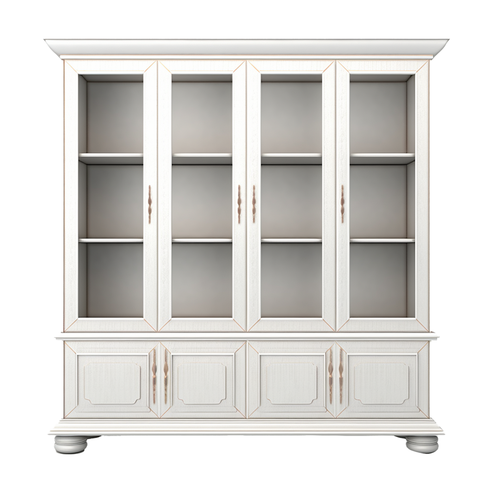 3d render cabinet isolated on transparent background png
