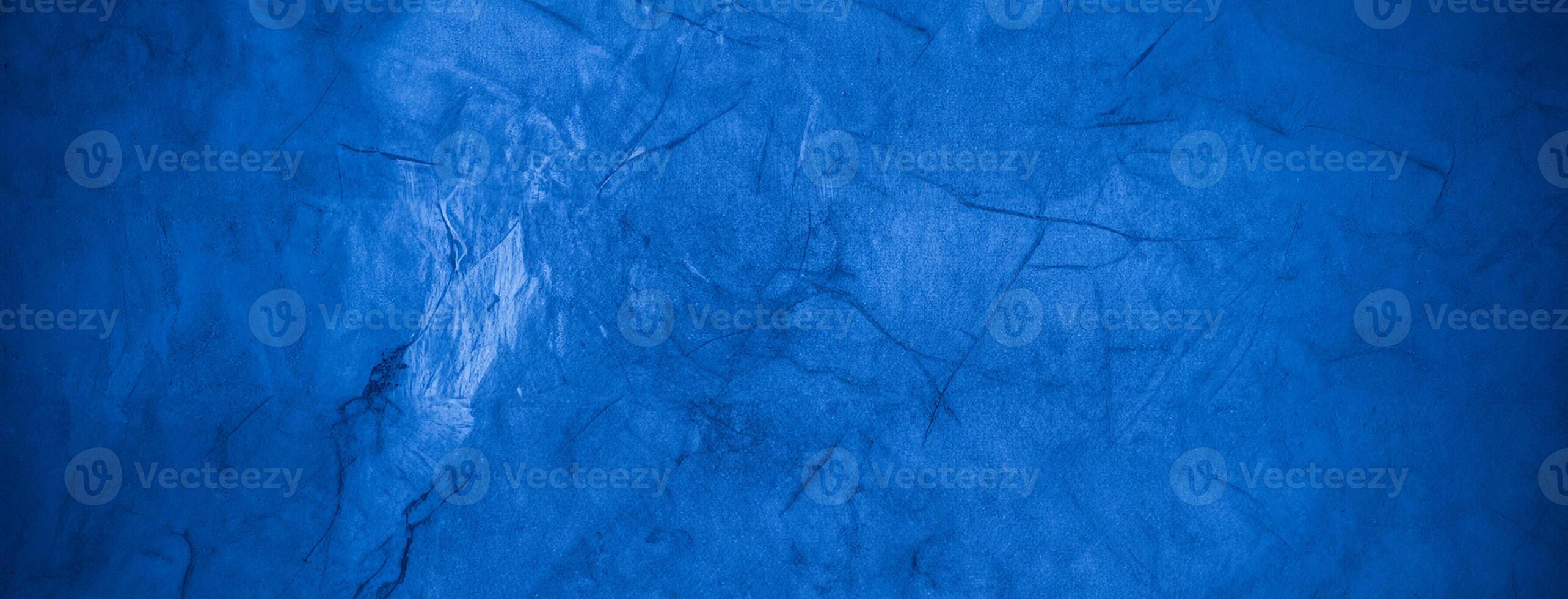 Abstract Blue Cement Wall Texture with Gradient Background photo
