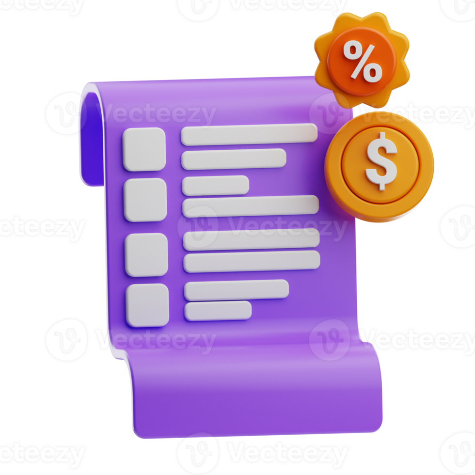 Profit sales business illustration 3d png