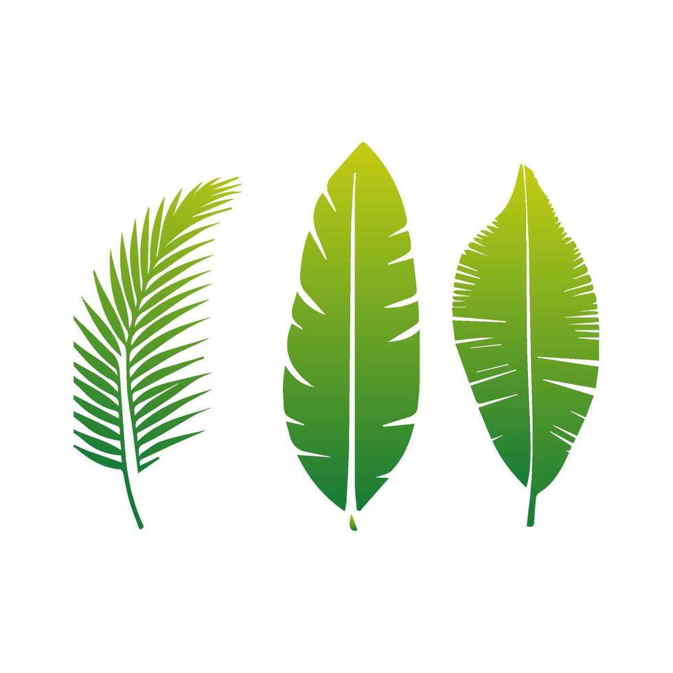 Green leaf icon green. Elements design for natural, eco, vegan, bio labels vector