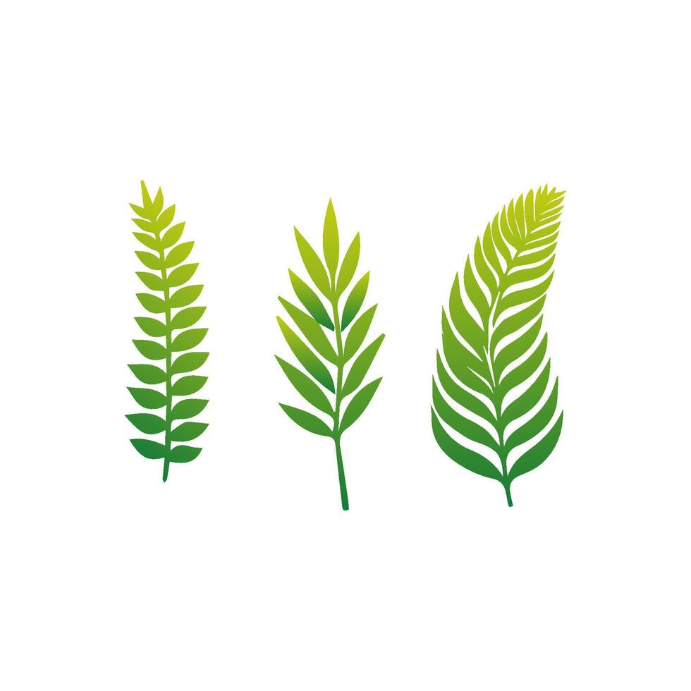 Green leaf icon green. Elements design for natural, eco, vegan, bio labels vector
