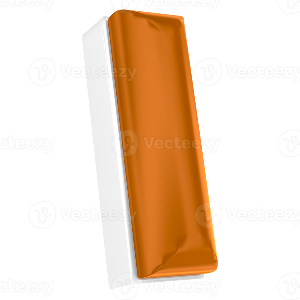 I Font Chocolate 3D Render png