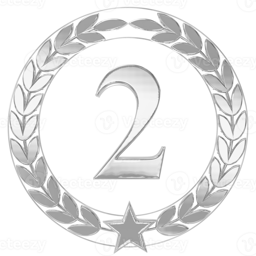 Anniversary Number 2 Silver png