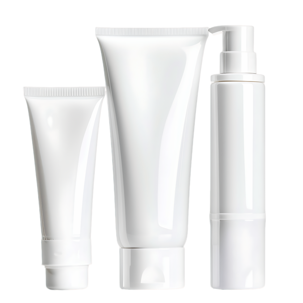 White Skincare Tube Isolated on Transparent png