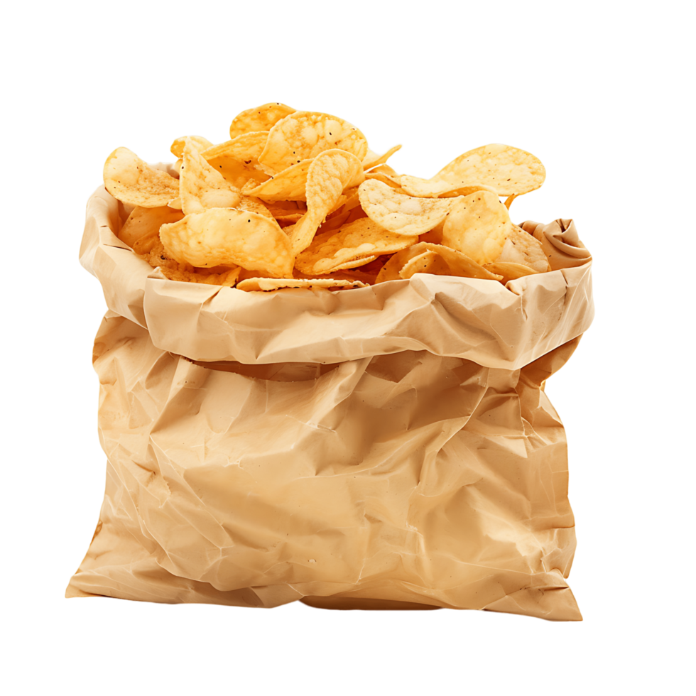 Transparent Background Isolated Snack Bag png