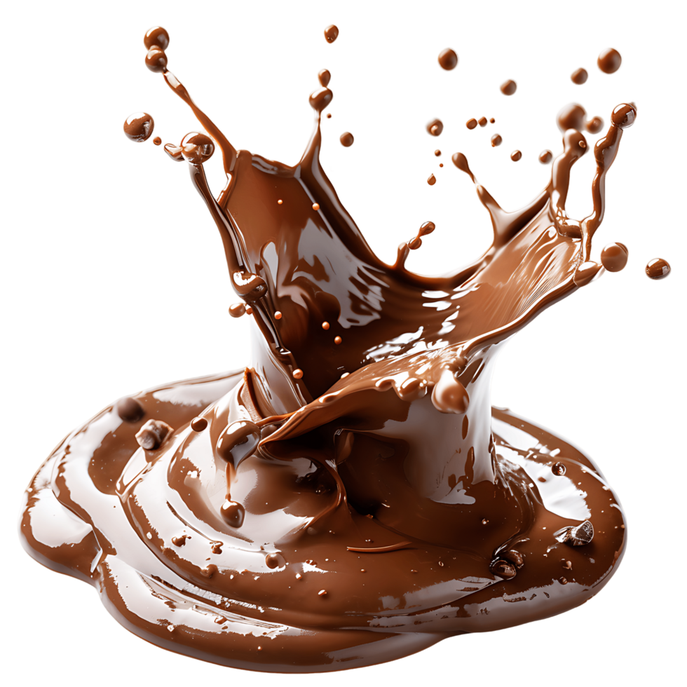 Chocolate Milk Splash on Transparent Background png
