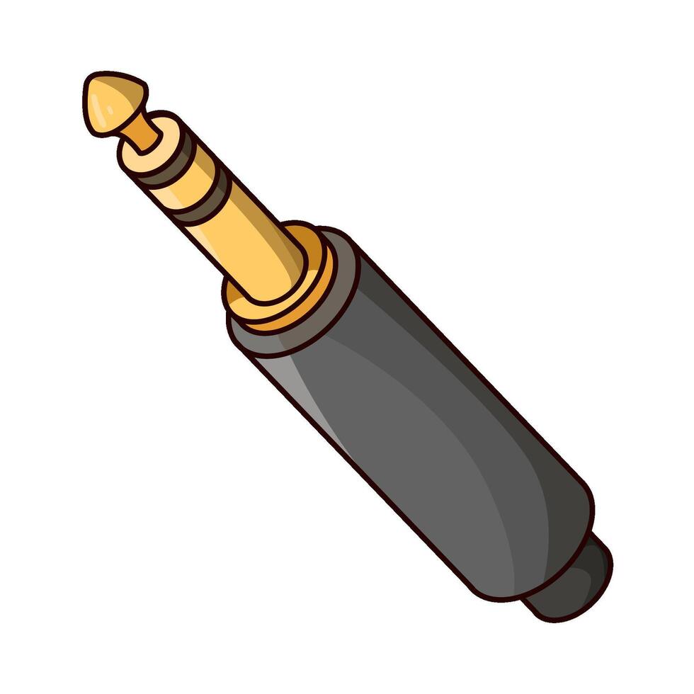 Illustration of jack connector vector