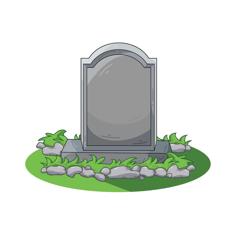 Illustration of grave vector