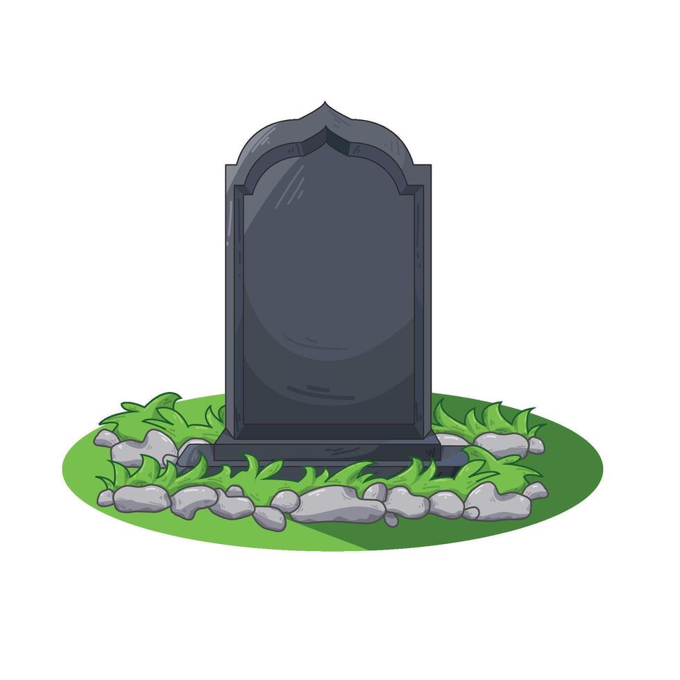 Illustration of grave vector