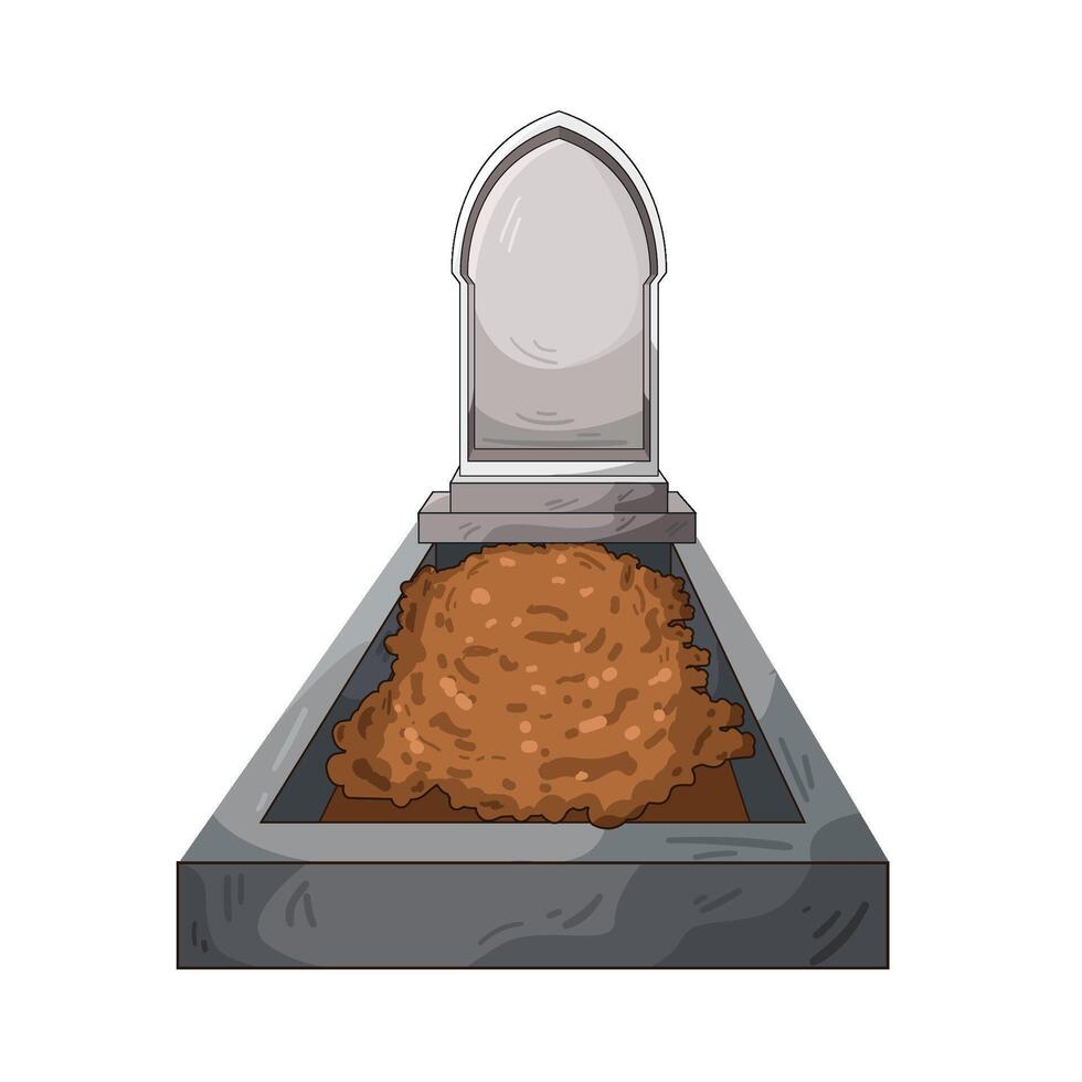 Illustration of grave vector