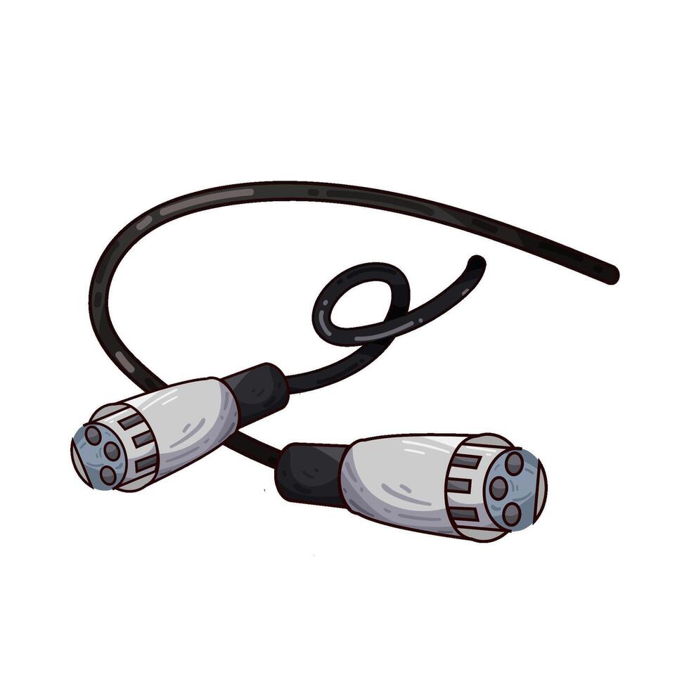 Illustration of jack connector vector