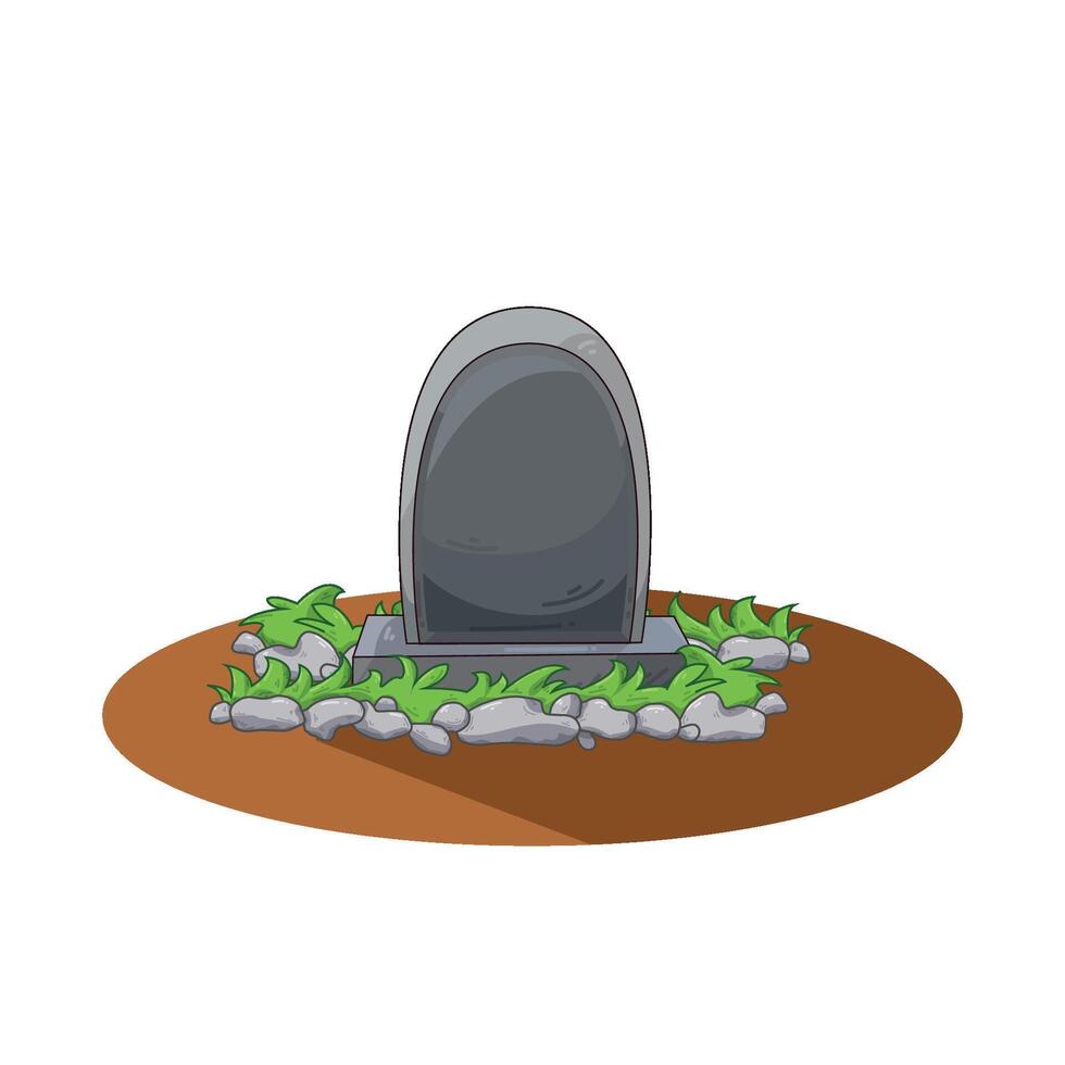 Illustration of grave vector