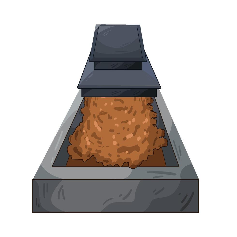 Illustration of grave vector