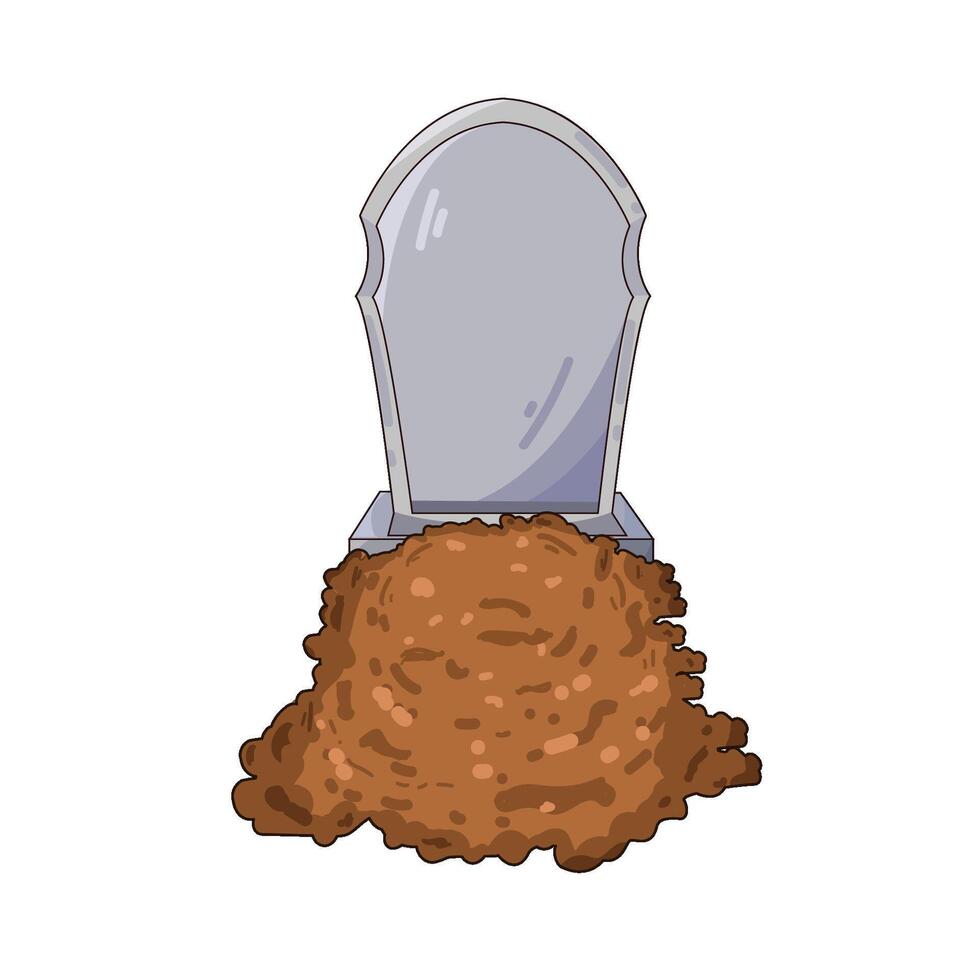 Illustration of grave vector