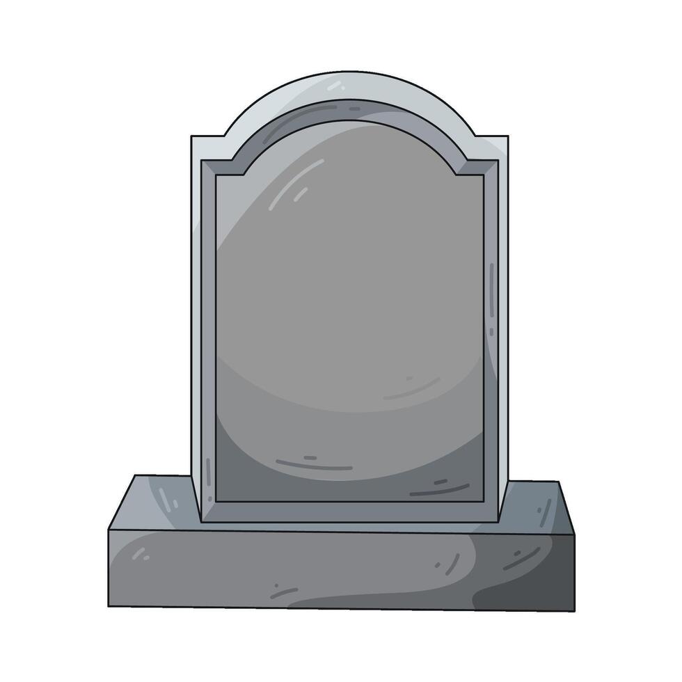 Illustration of grave vector